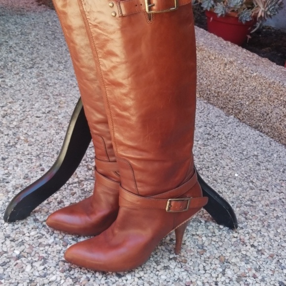 cole haan cognac boots